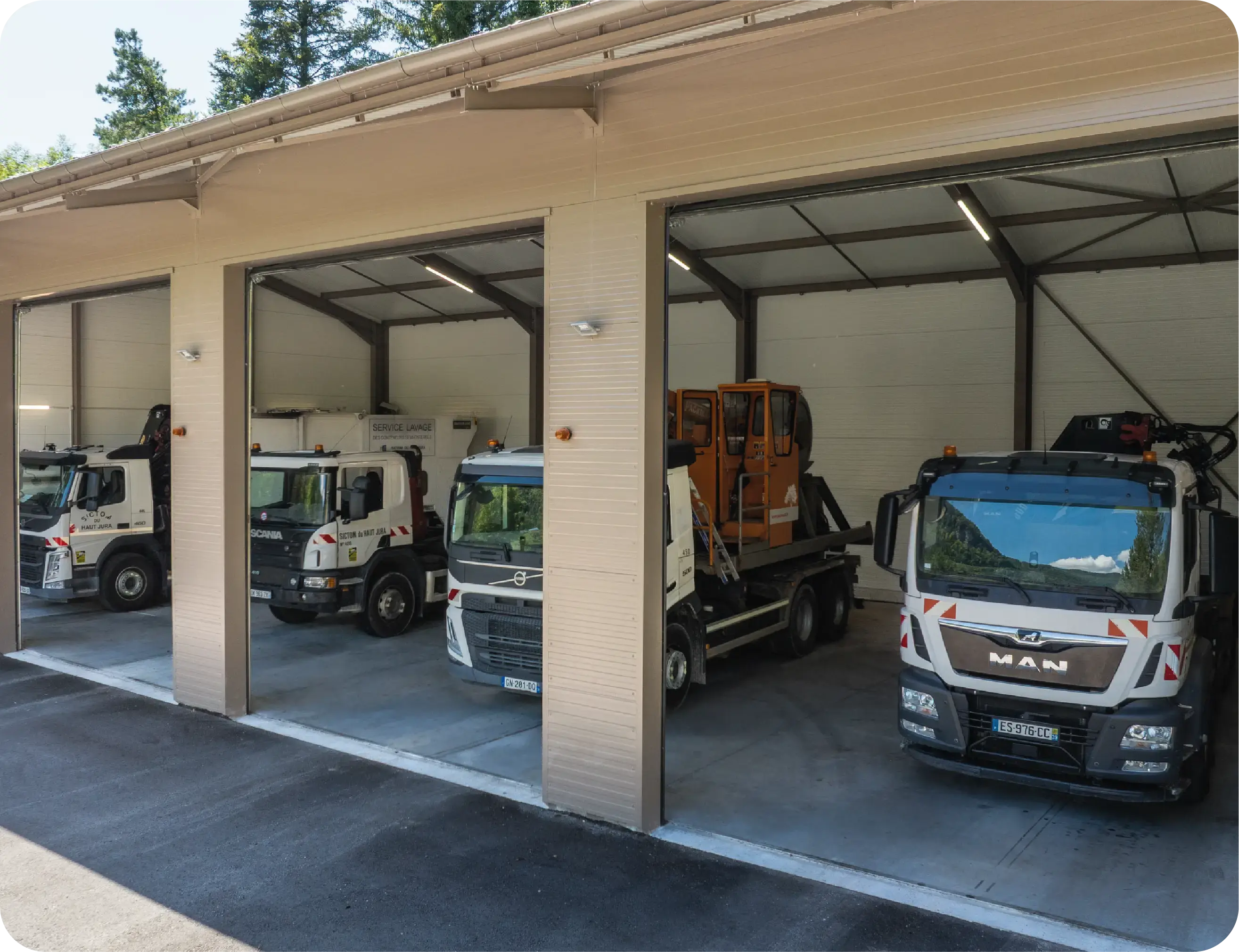 Photo des camions